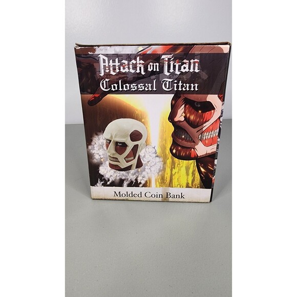 Attack On Titan Colossal Titan Head Coin Bank Horror Skull Anatomy Anime - Picture 4 of 14
